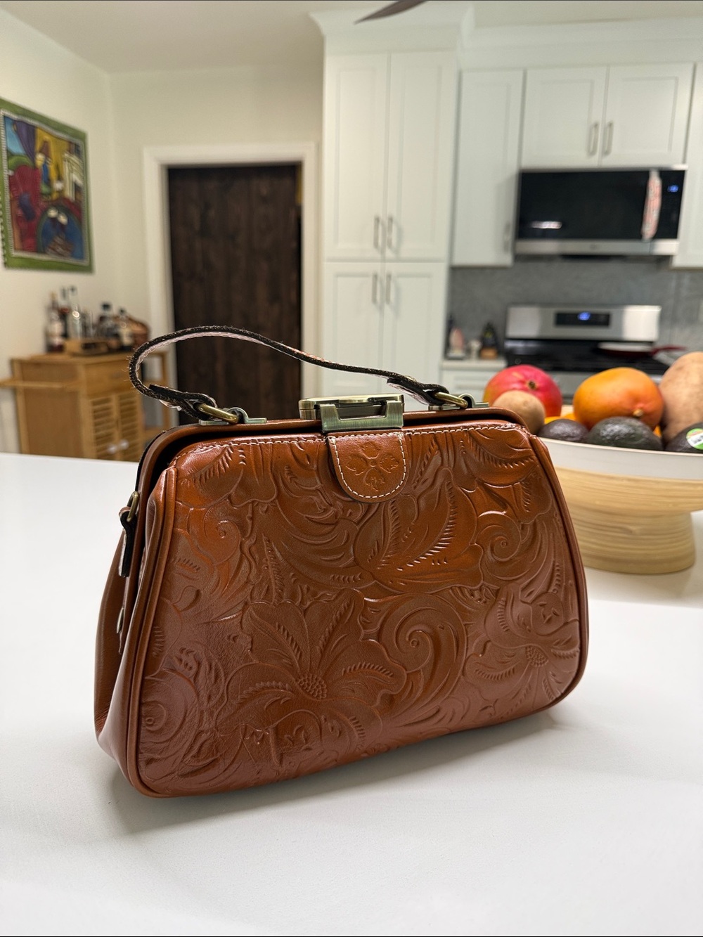 Gorgeous brown leather bag